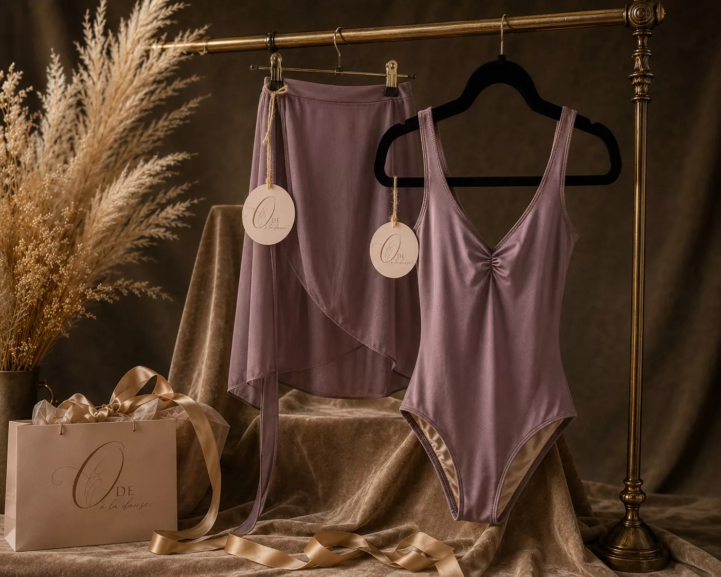 Justaucorps Evidence — Terre — tenue de danse cousue main