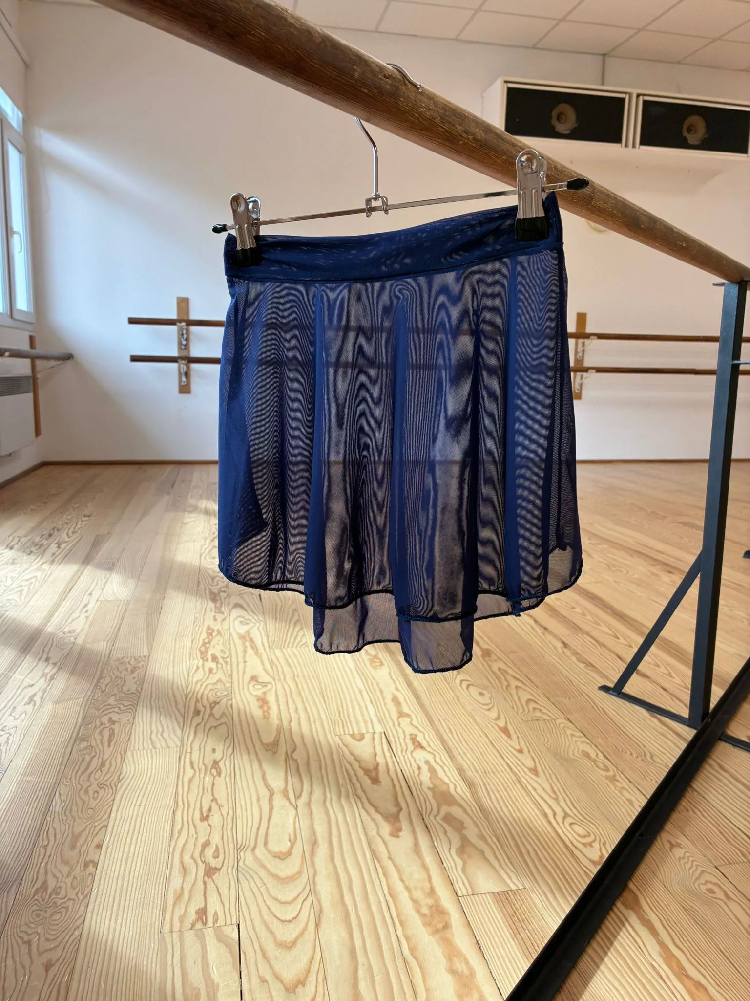 Jupette Caresse — Bleu marine — tenue de danse cousue main