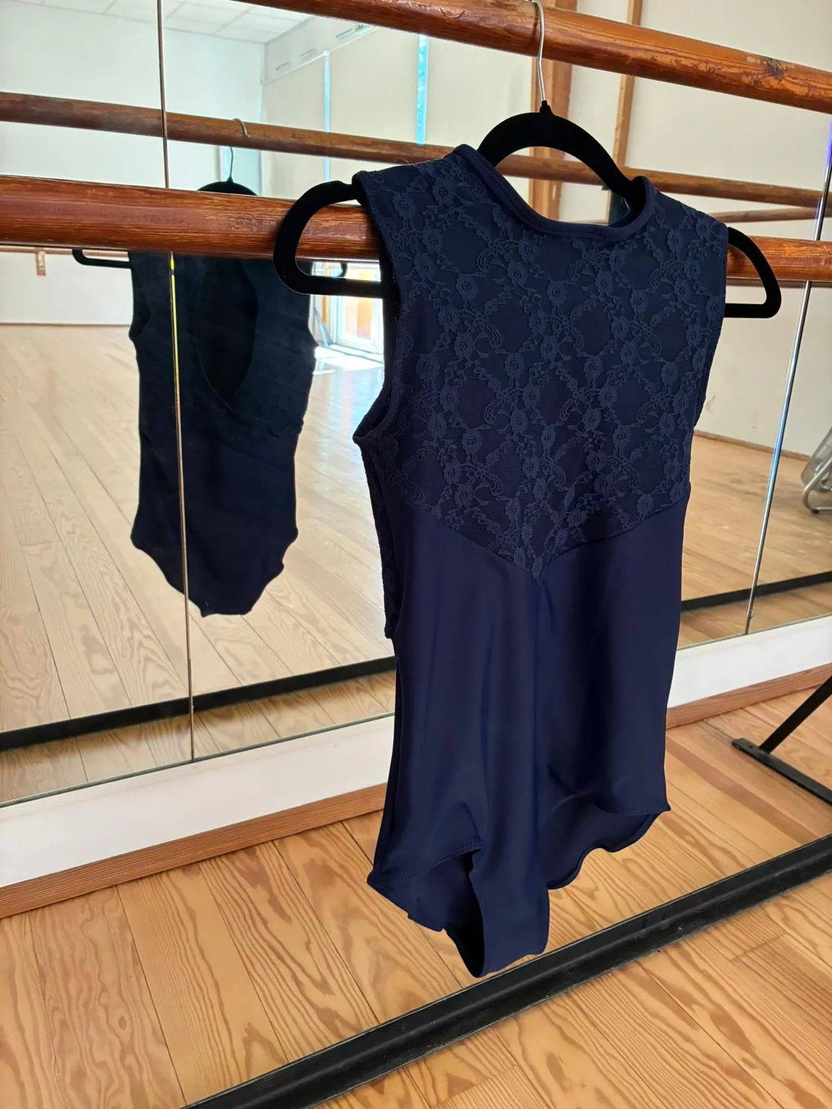 Justaucorps Frisson — Bleu marine — tenue de danse cousue main